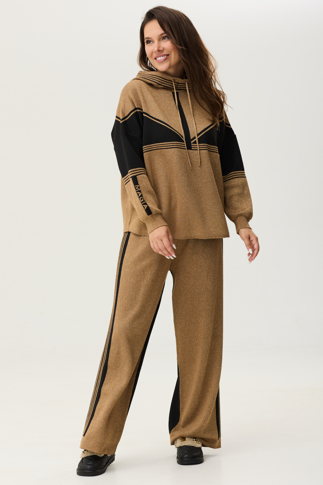 Костюм Магия Моды 2352 бронза+ черный - фото 6